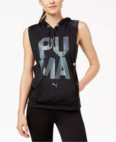Thumbnail for your product : Puma Punch Metallic-Logo Hoodie Vest