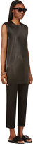 Thumbnail for your product : J.W.Anderson Black Leather Accordion Pleat ShiftDress