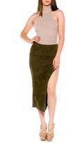 Thumbnail for your product : LA Roxx Suedette Midi Skirt