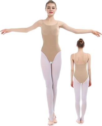 iMucci Professional Seamless Nude Camisole Leotard - Undergarment Dancewear  for Ballet Dance - yellow - X-Large - ShopStyle