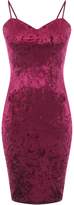 Thumbnail for your product : Jane Norman Cherry Red Velvet Strappy Dress