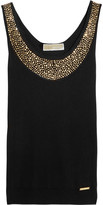 Thumbnail for your product : MICHAEL Michael Kors Embellished fine-knit top