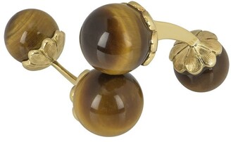 Piaget pre-owned 18kt yellow gold Tiger Eye cufflinks