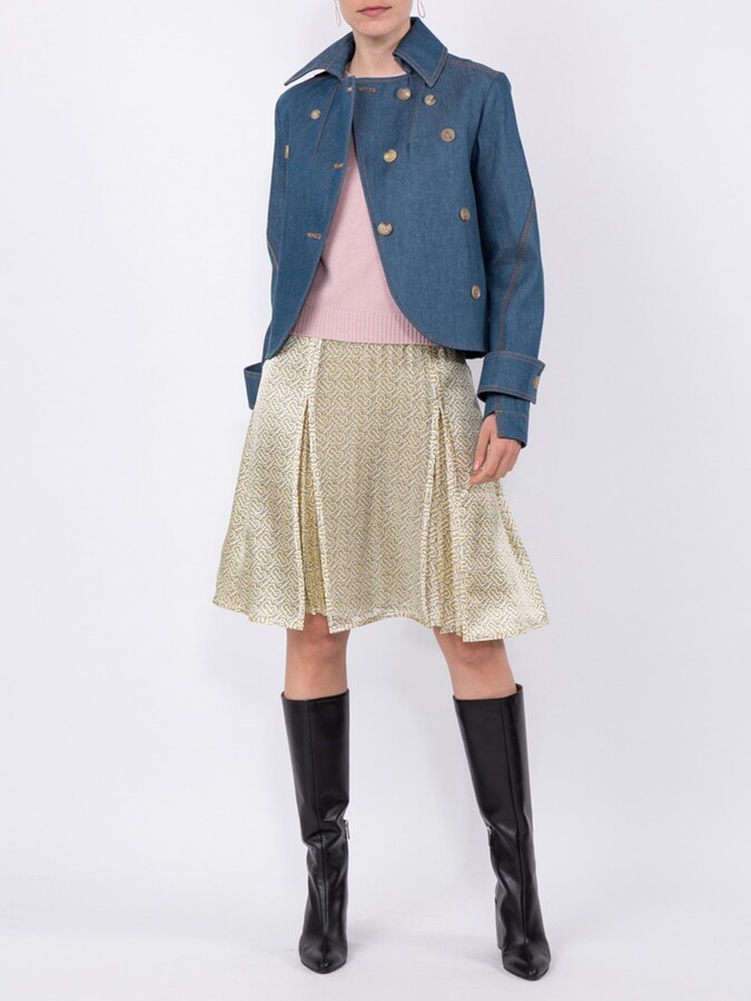 Short Tailored Denim Jacket