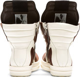 Thumbnail for your product : Rick Owens Red & White Geobasket High-Top Sneakers