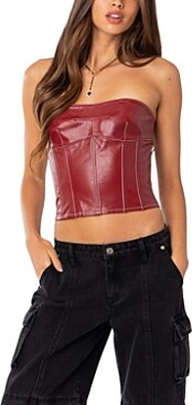 Lace Up Leather Corset