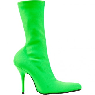 balenciaga green heels
