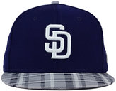Thumbnail for your product : New Era San Diego Padres Plaid 9FIFTY Snapback Cap