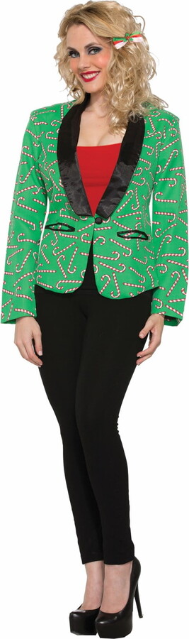 Christmas Tapestry Womens Santa Blazer