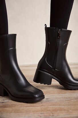 Jeffrey Campbell Pluis Rain Boots by at Free People, Black Matte, US 8 -  ShopStyle