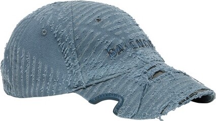 BALENCIAGA キャップ LASER DESTROYED cap Balenciaga Black Laser Destroyed Cap Balenciaga