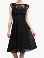 Thumbnail for your product : Jolie Moi Lace Bodice Pleated Dress, Black
