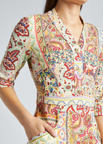 Thumbnail for your product : Etro Desert Dreams Patchwork-Print Jersey Mini Dress