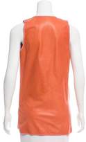 Thumbnail for your product : Reed Krakoff Leather Sleeveless Top