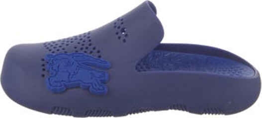 Burberry Rubber Slides Blue Includes Box