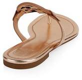 Thumbnail for your product : Tory Burch Miller Metallic Leather Thong Sandals