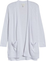 Thumbnail for your product : Caslon Linen Blend Open Front Cardigan