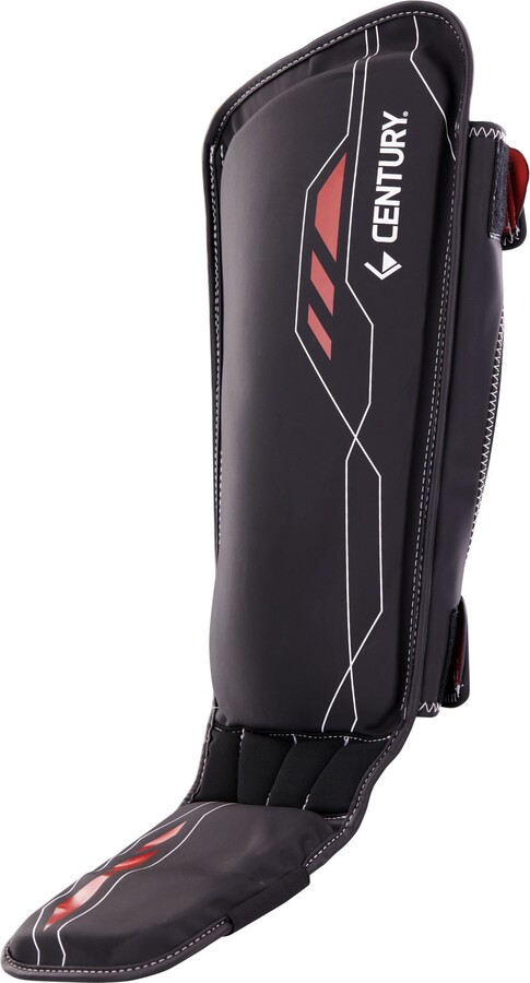 Century BRAVE Shin Guards, Small/Medium, Black/White/Red