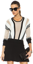 Thumbnail for your product : Ohne Titel Suspension Knit Pullover in Buff, Black, & White