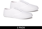 Thumbnail for your product : ASOS Sneakers 2 Pack SAVE 20%