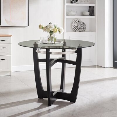 Round Glass Top Dining Table The, Small Round Glass Top Kitchen Table And Chairs