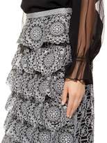 Thumbnail for your product : Burberry Silicone Lace Pencil Skirt