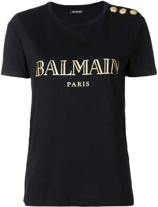 Balmain logo print T-shirt