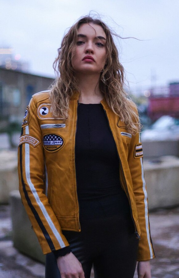Finja Jacket Apricot Leather Jacket Tailored Leather Jackets For