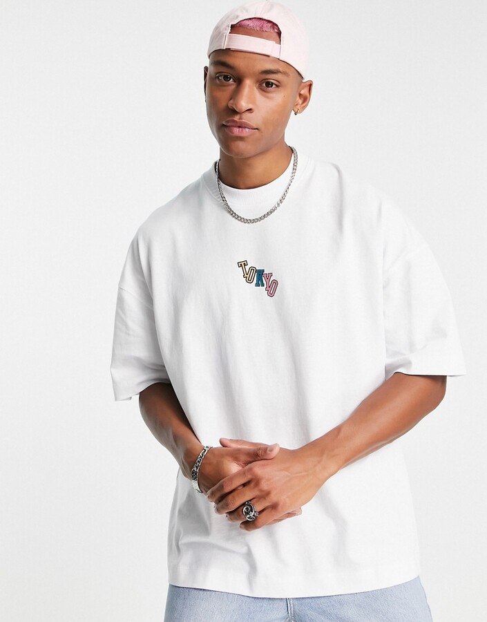 topman white oversized t shirt
