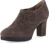 Thumbnail for your product : Anyi Lu Natalie Suede Ankle Bootie, Graphite