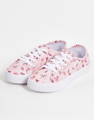pink designer trainers