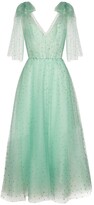 Thumbnail for your product : Monique Lhuillier Embellished tulle midi dress