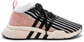 Thumbnail for your product : adidas EQT Support Mid in White & Black & Trace Pink | FWRD