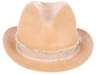 Rag & Bone Grosgrain-Trimmed Straw Hat