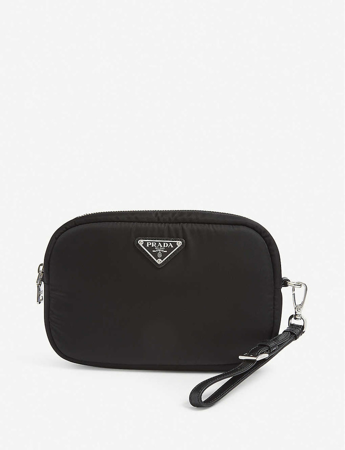 prada nylon zip pouch