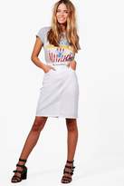Thumbnail for your product : boohoo Melissa Midi Belted Skirt