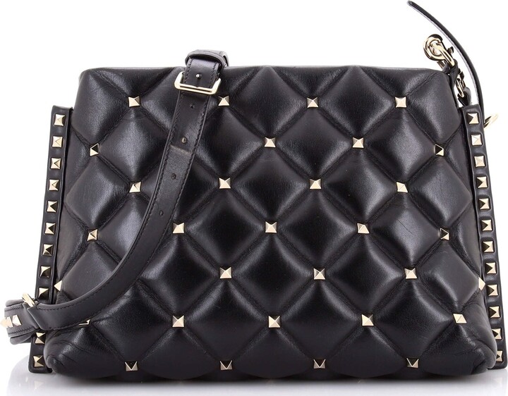 Valentino Garavani Candystud Messenger Bag Leather Large