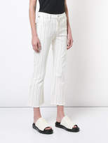 Thumbnail for your product : Citizens of Humanity pinstripe high rise cropped jeans