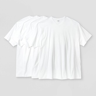 Men's 4pk V-Neck T-Shirt - Goodfellow & Co™ Black S