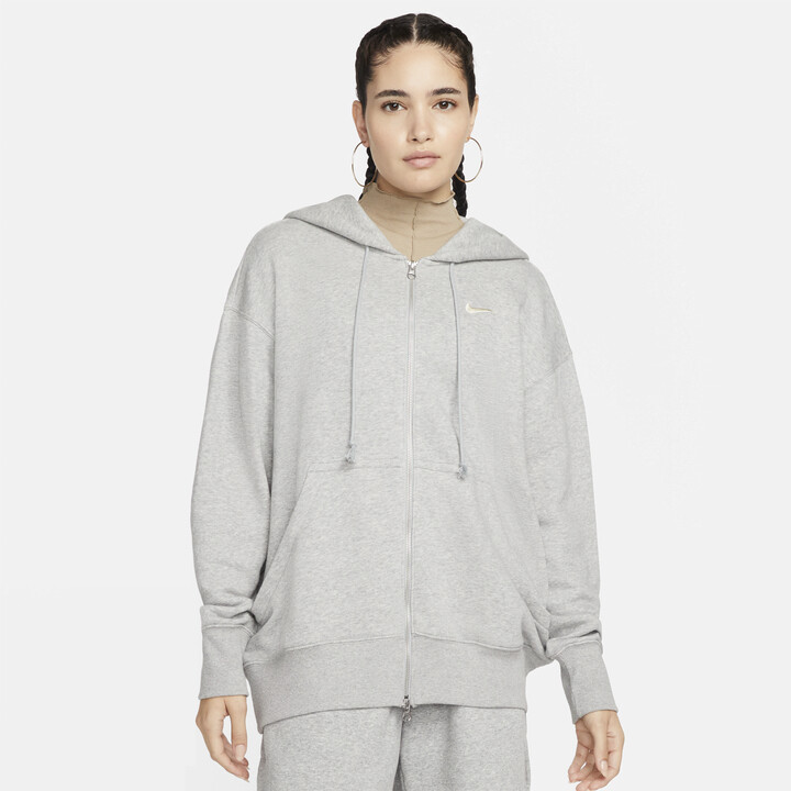 Gray Nike Zip Hoodie | ShopStyle