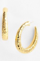 Thumbnail for your product : Simon Sebbag Hammered Oval Hoop Earrings
