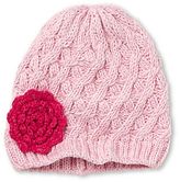 Thumbnail for your product : Joe Fresh Joe FreshTM Cable Knit Hat w/ Rosette - Girls newborn-24m