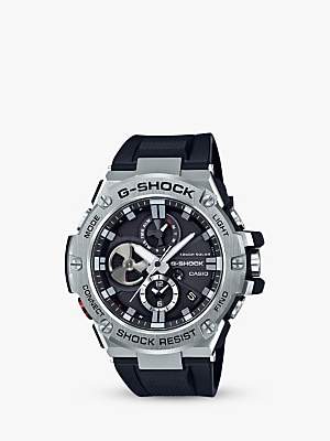 Casio GST-B100-1AER Men's G-Shock Chronograph Day Date Resin Strap Watch, Black