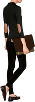 Thumbnail for your product : Ralph Lauren Black Label Cotton Top with Leather Elbow Patches
