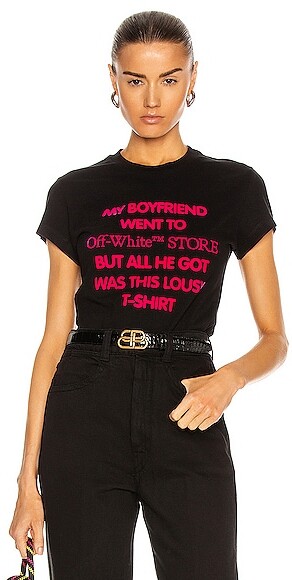 off white fitted tee