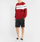Thumbnail for your product : Givenchy Logo-Trimmed Fleece-Back Jersey Drawstring Shorts