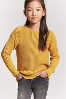 Thumbnail for your product : Forever 21 Girls Ribbed Knit Lace-Up Sweater (Kids)