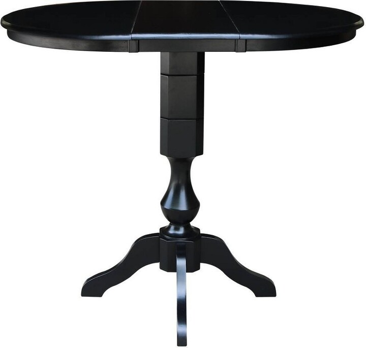 International Concepts 36" Kent Round Top Bar Height Pedestal Dining