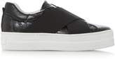 Thumbnail for your product : Dune Black Exitt cross over elastic trainers