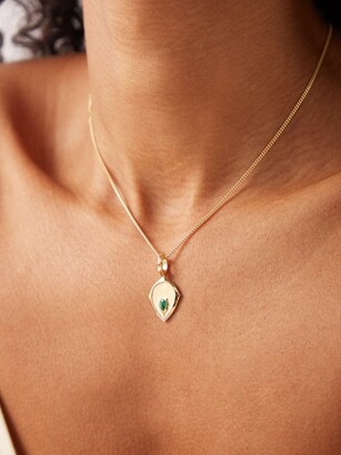 Jade Trau Envoy Diamond, Emerald & 18kt Gold Charm